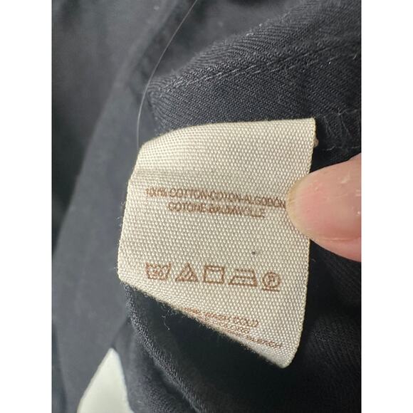 Free People Dress M Fleur Du Jour Black Embroidered Off Shoulder Mini Boho C16 - Picture 6 of 9